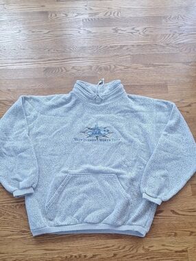 Vintage Disney Walt Disney World Tour Light Gray Pullover Fleece Sweater XL